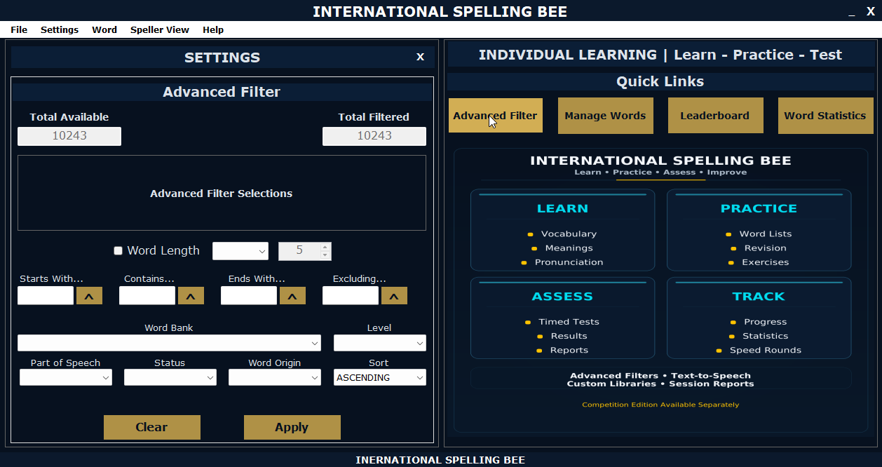 Word Statistics
